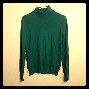 Banana Republic Green Turtlneck Sweater